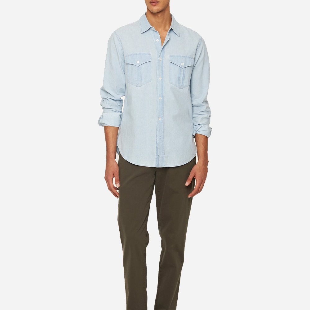 Colburn Chambray - Wave Blue