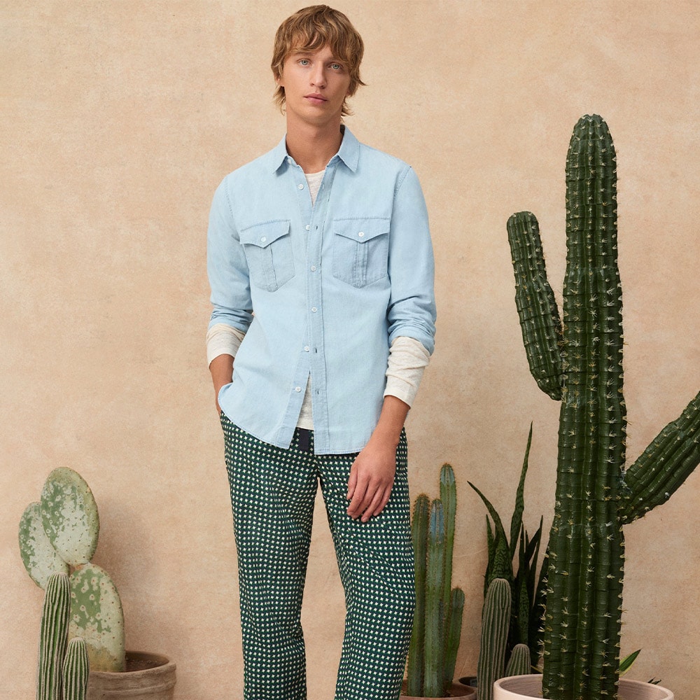 Colburn Chambray - Wave Blue