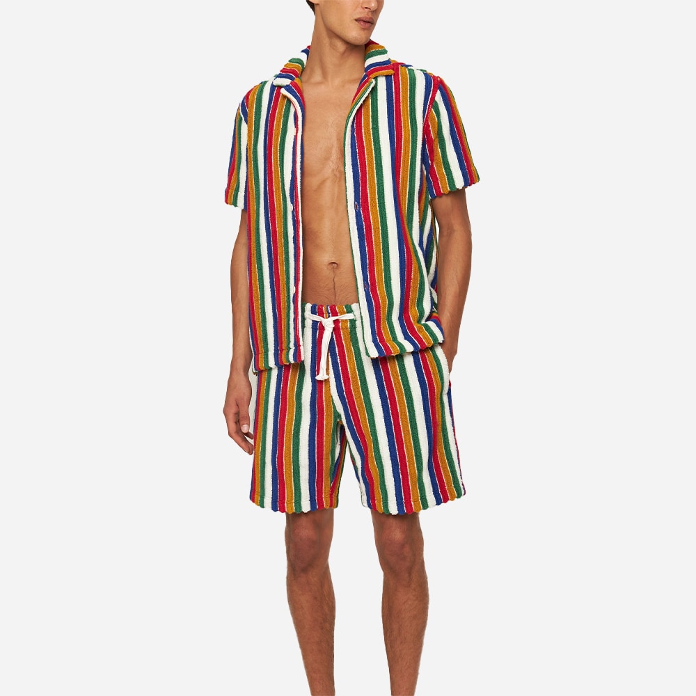 Trevone Sunset Towelling Stripe - Multi