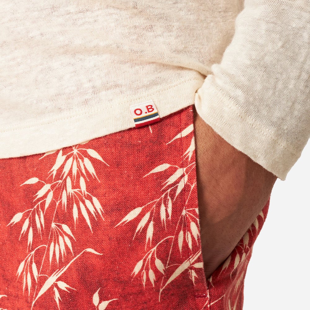 Ob-T Long Sleeve Linen - Latte