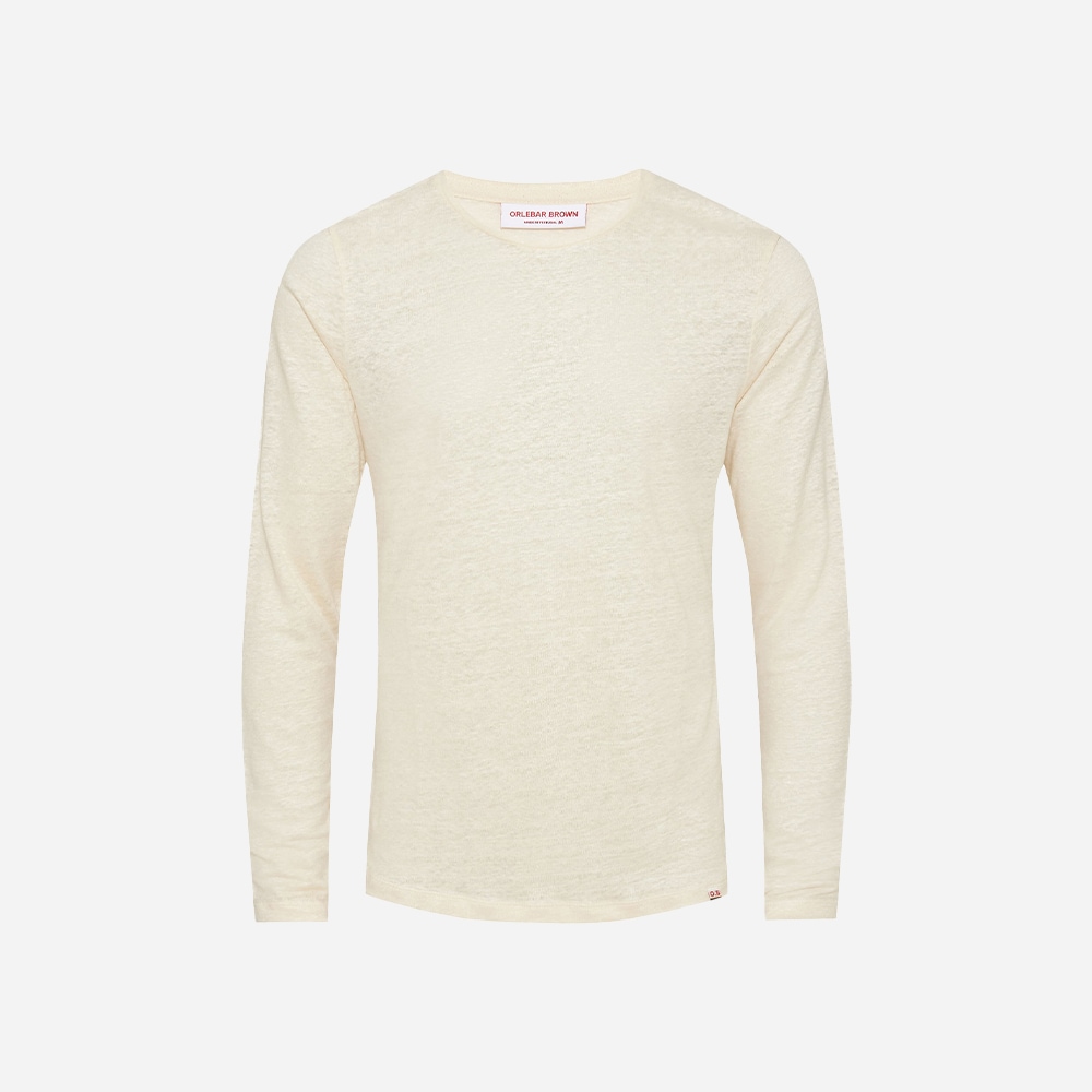 Ob-T Long Sleeve Linen - Latte