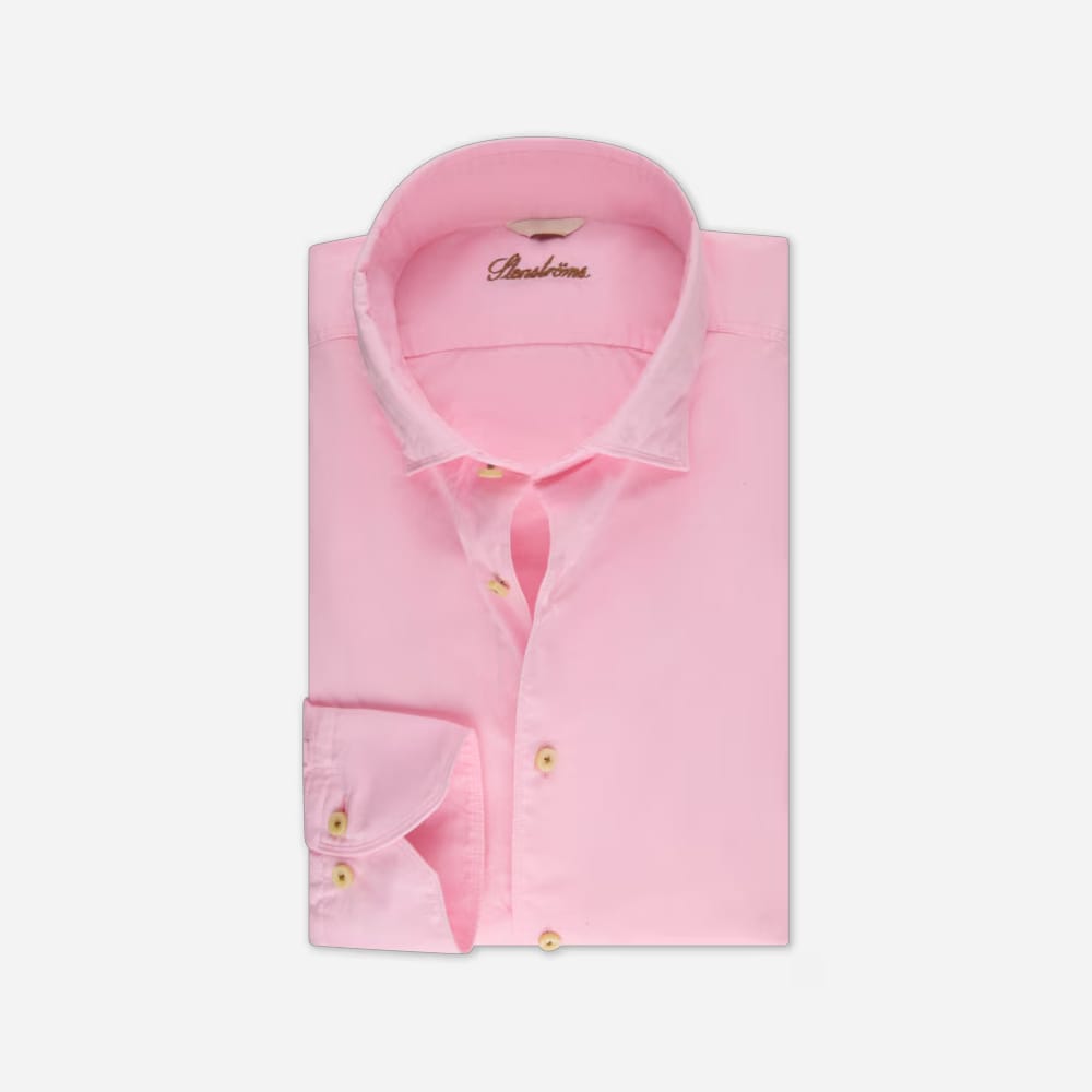 Slimline Poplin Shirt - Light Pink