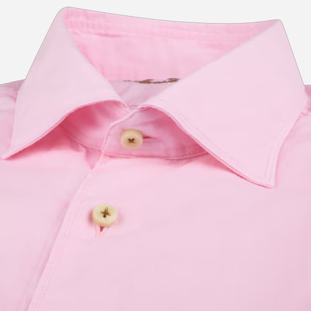 Slimline Poplin Shirt - Light Pink