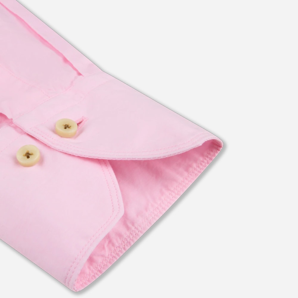 Slimline Poplin Shirt - Light Pink