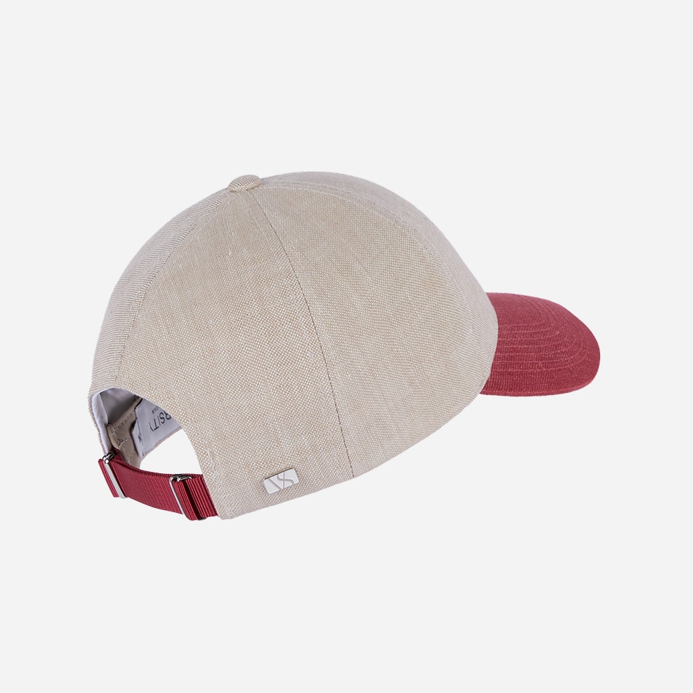 Legacy Structured Linen - Hampton Beige-Amaranth Red
