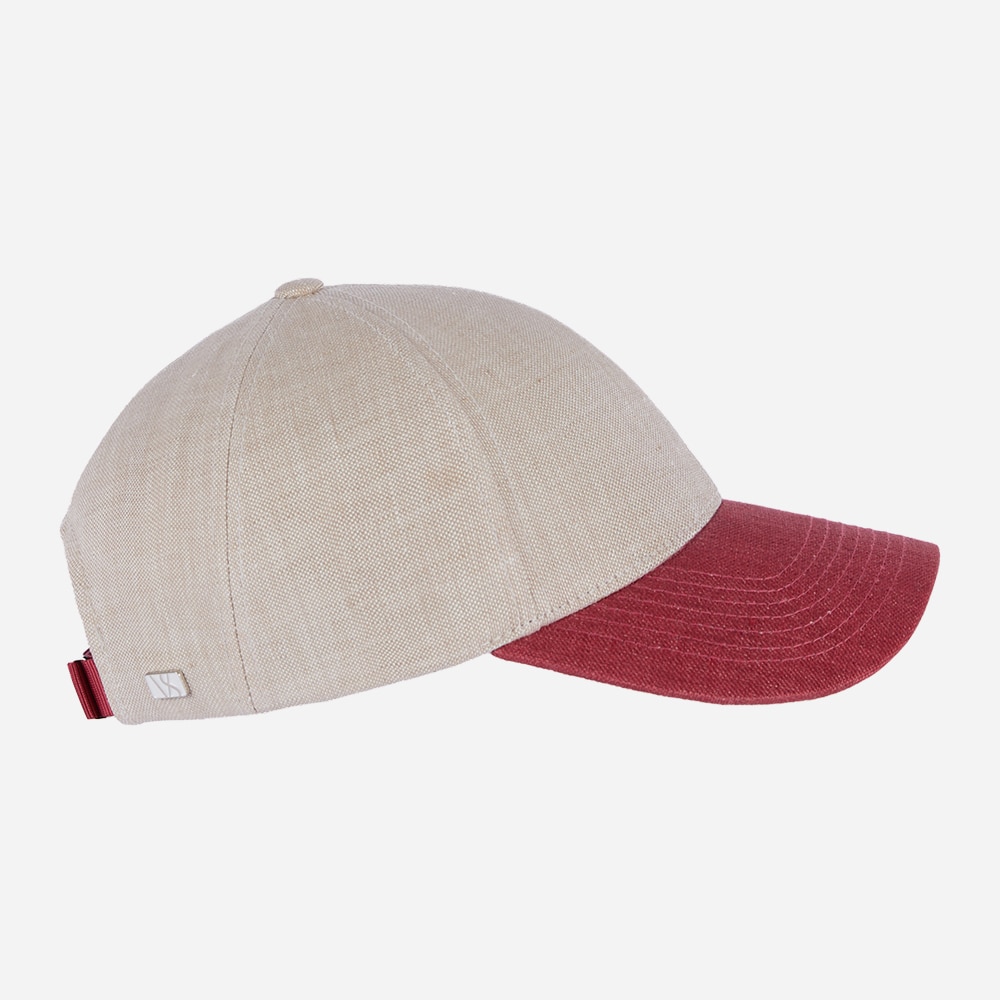 Legacy Structured Linen - Hampton Beige-Amaranth Red