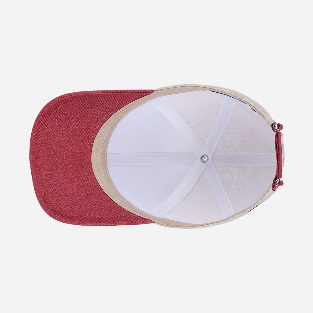 Legacy Structured Linen - Hampton Beige-Amaranth Red