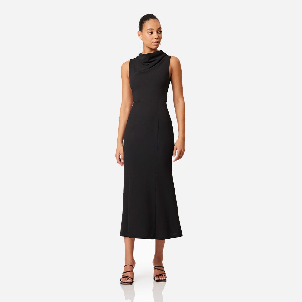 Jamie Midi Dress - Black