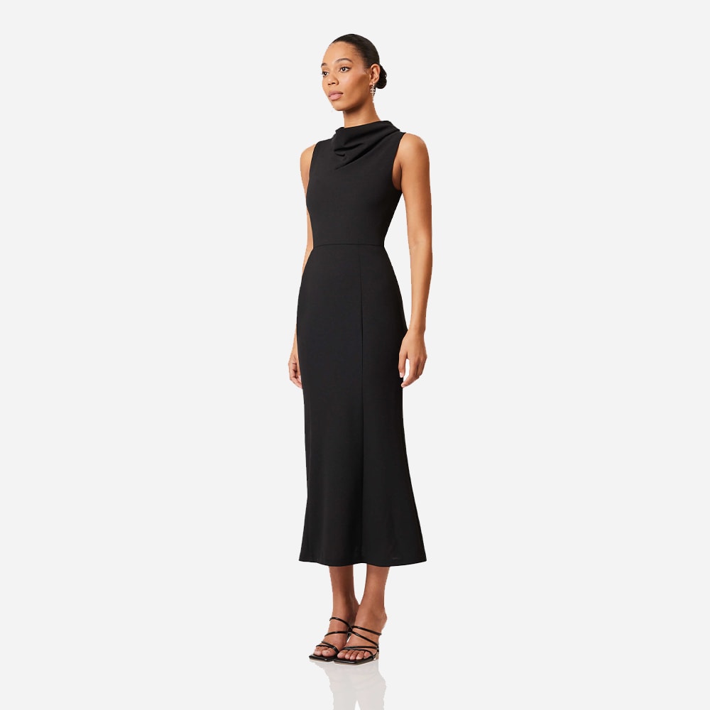 Jamie Midi Dress - Black