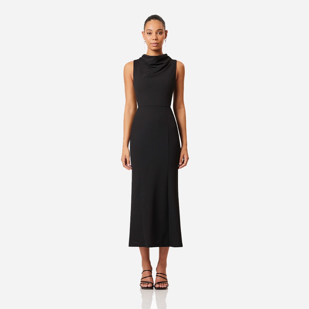 Jamie Midi Dress - Black