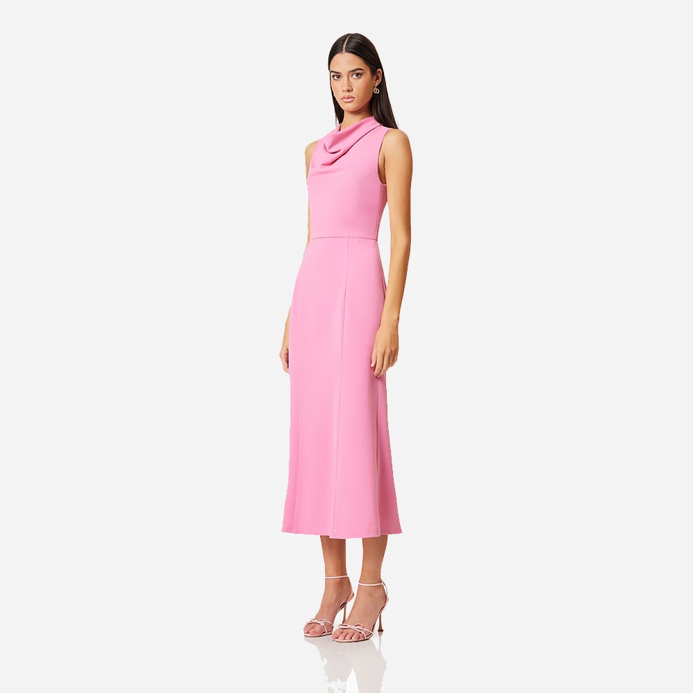 Jamie Midi Dress - Pink