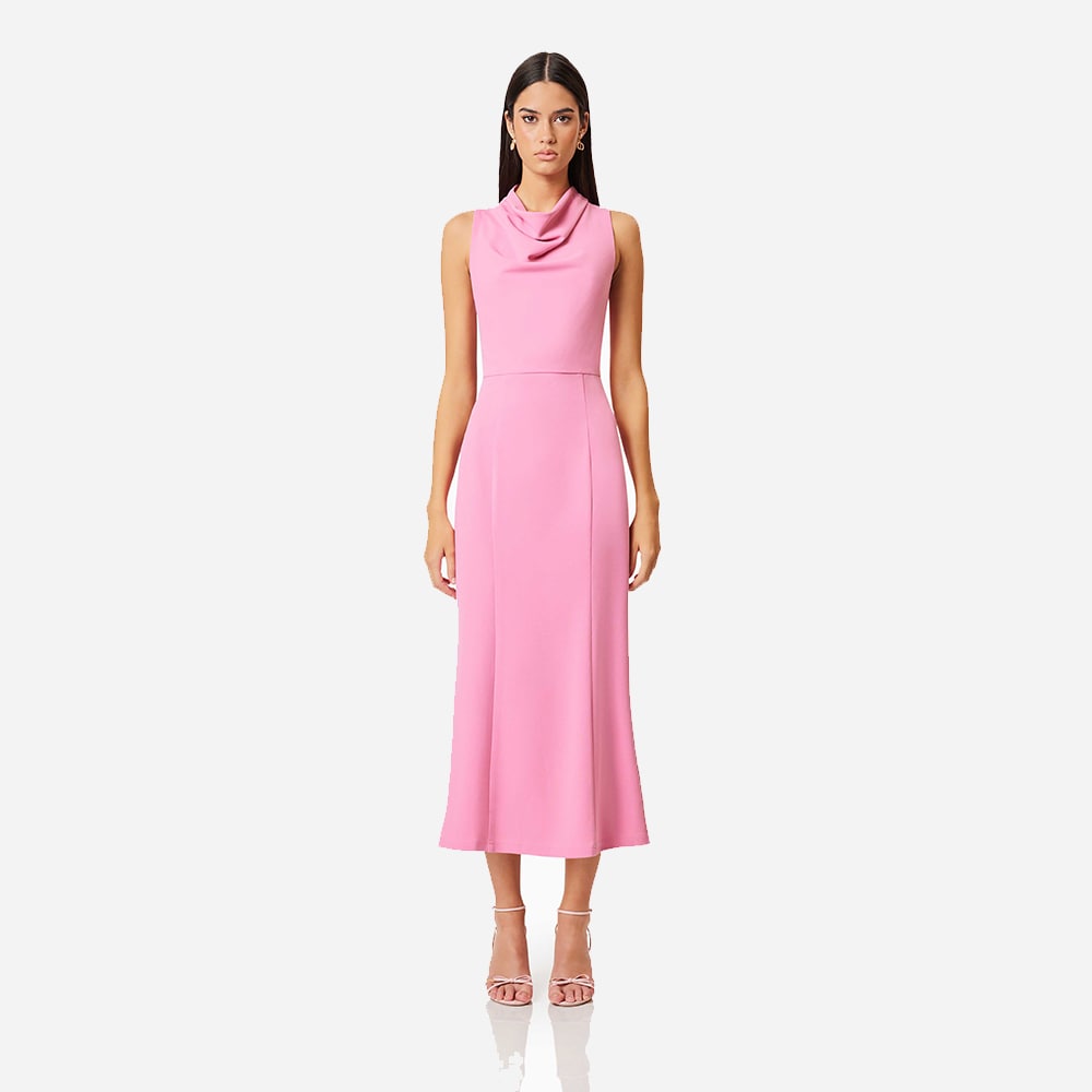 Jamie Midi Dress - Pink