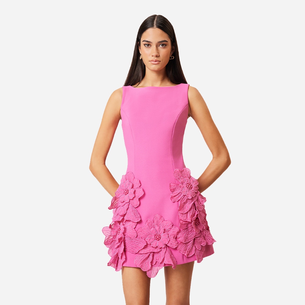 Janelle Mini Dress - Fuchsia