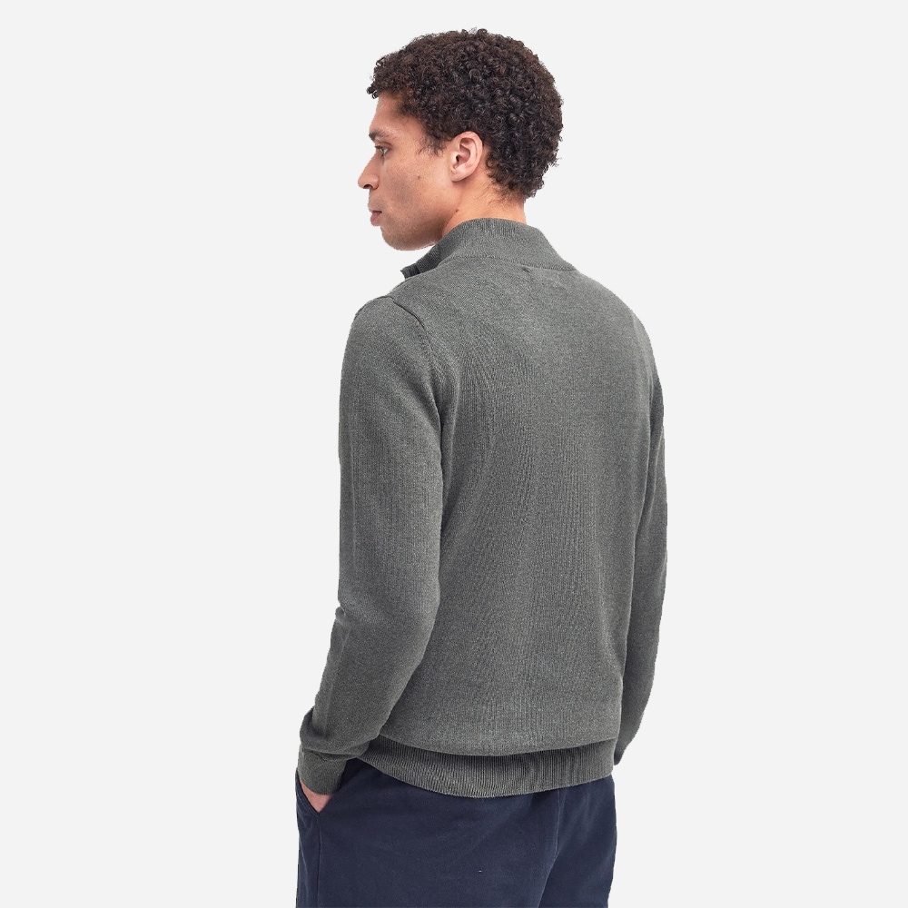 Cotton Half Zip - Olive