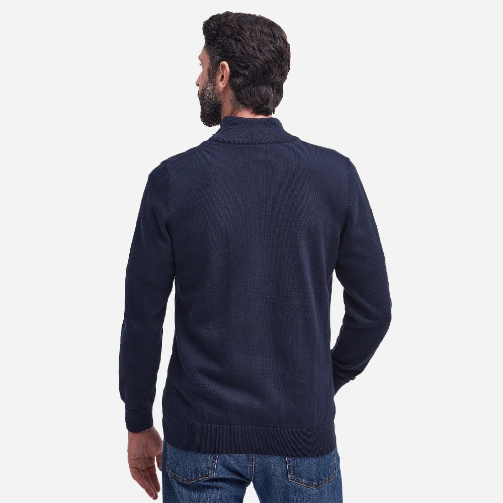 Cotton Half Zip - Navy