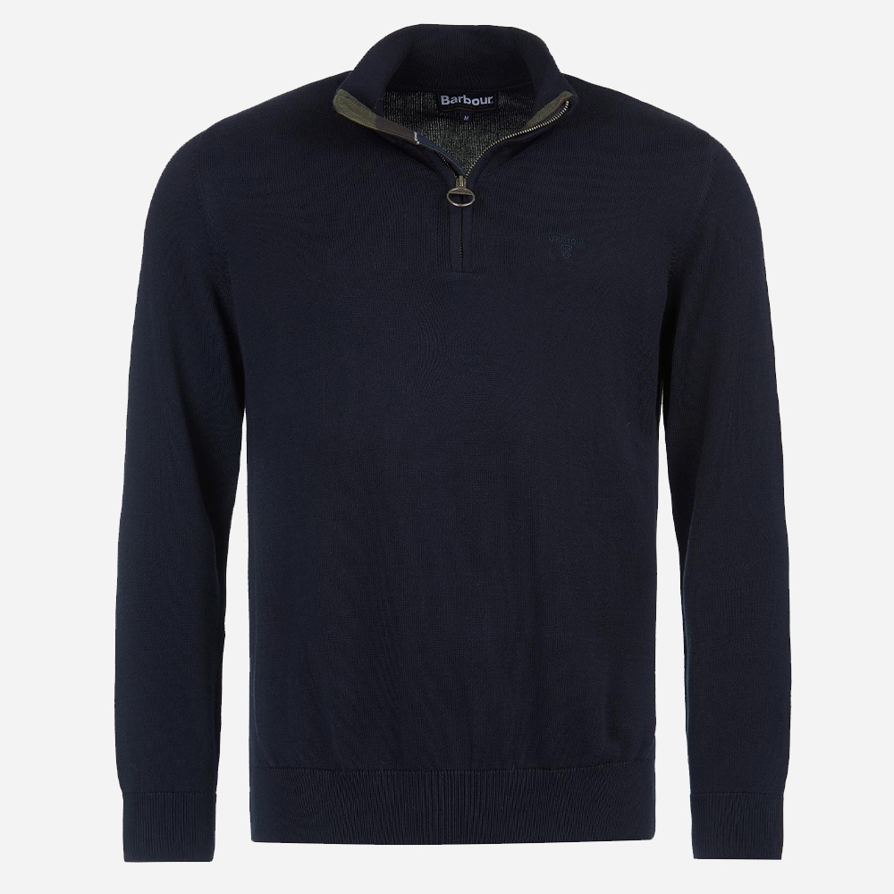 Cotton Half Zip - Navy