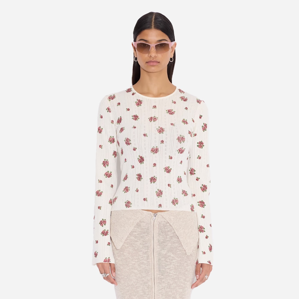 Babba Pointelle Long Sleeve - Ecru