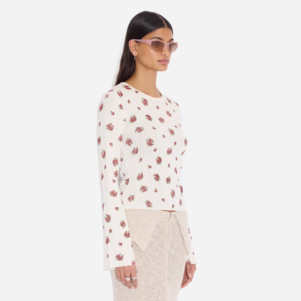 Babba Pointelle Long Sleeve - Ecru