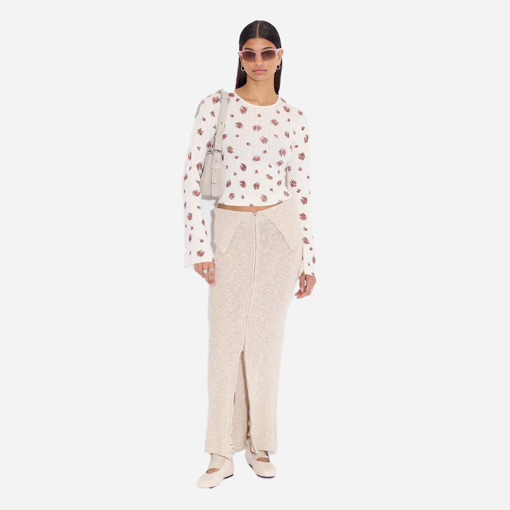 Babba Pointelle Long Sleeve - Ecru