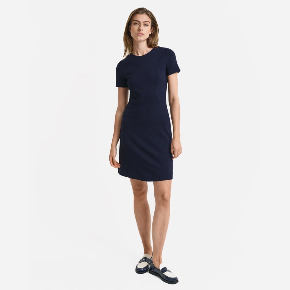 Fit And Flare Dress - Navy