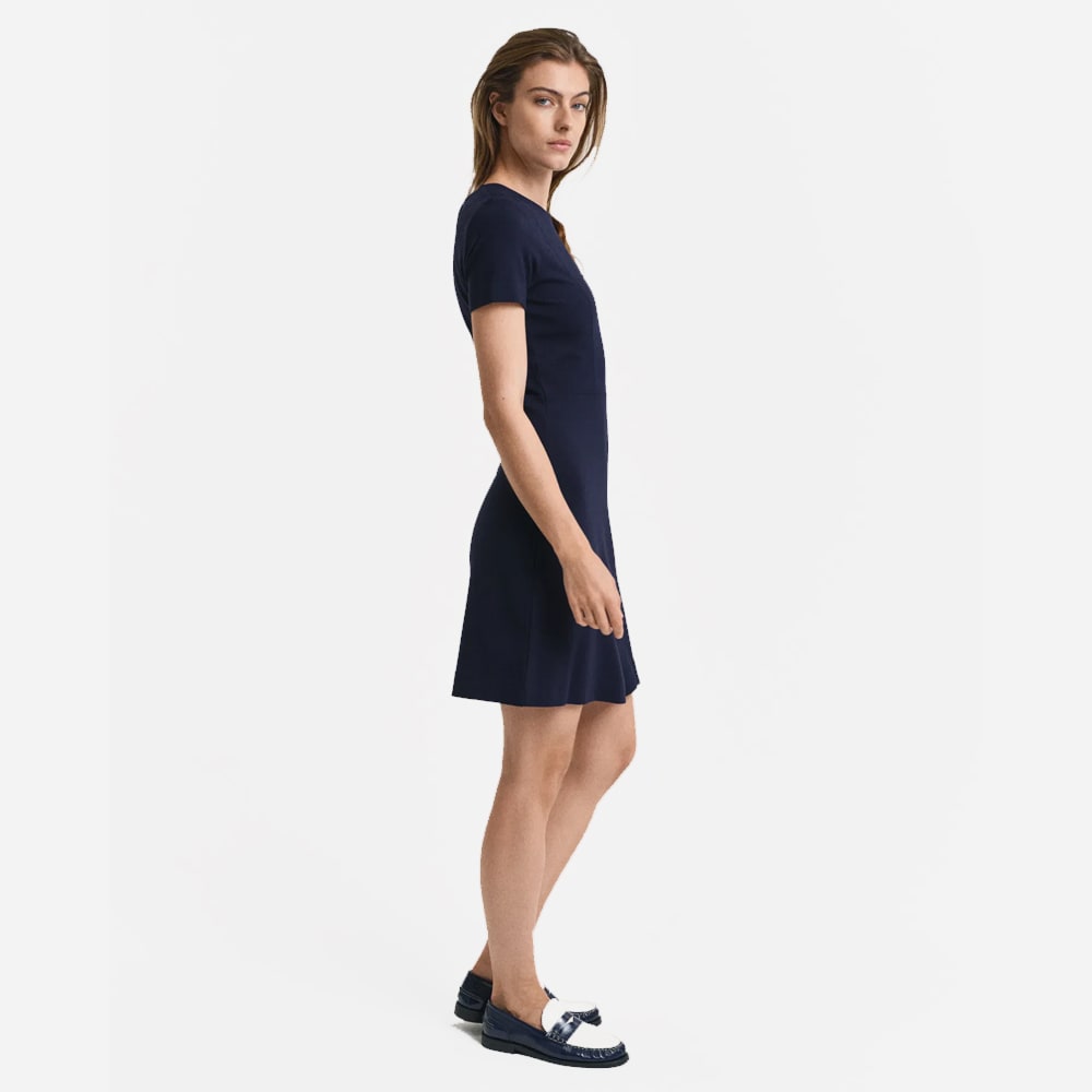 Fit And Flare Dress - Navy