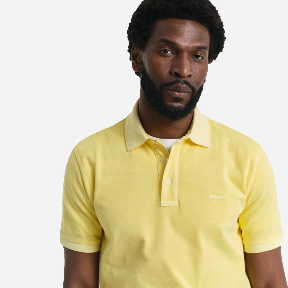 Sunfaded Polo Shirt - Banana Yellow