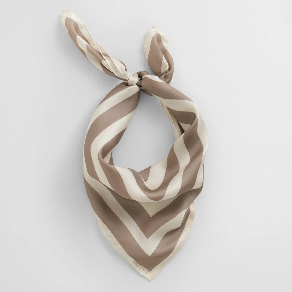 Stripe Print Scarf - Sand