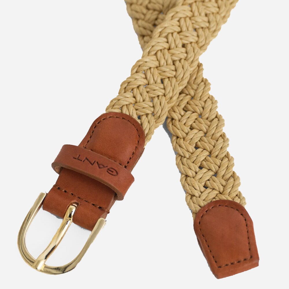 Rope Braided Belt - Beige