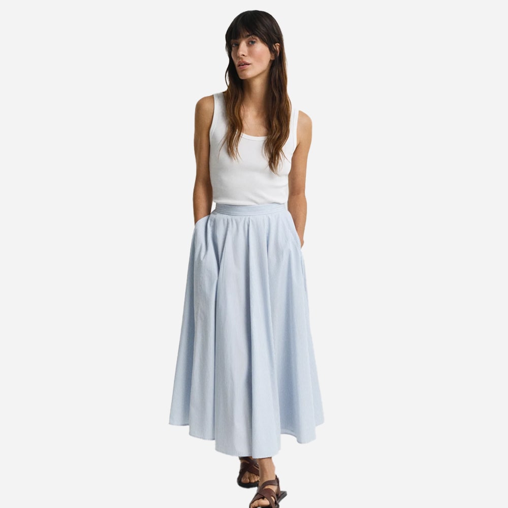 Striped Skirt - Blue