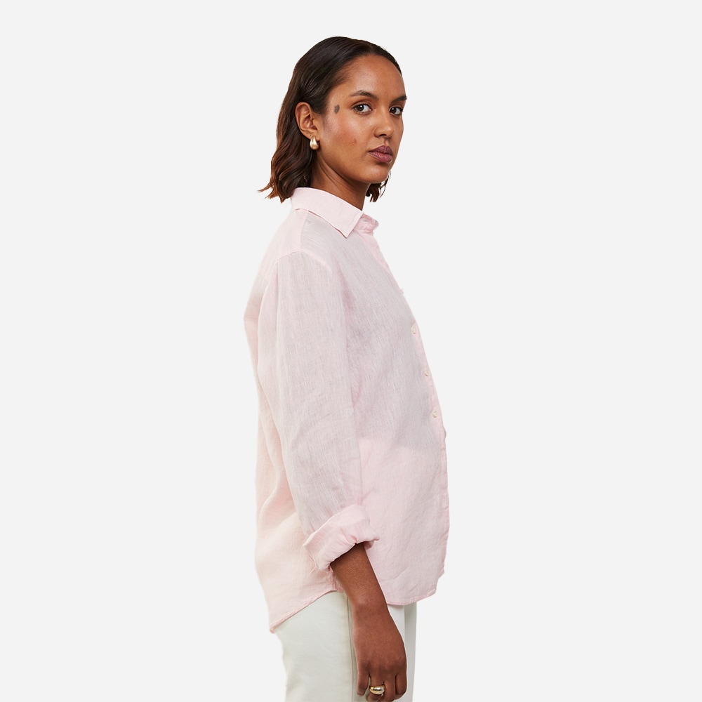 Siri Linen Shirt - Light Pink