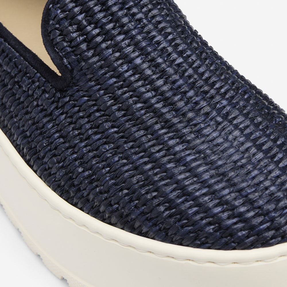 Sneaker Slip On - Rafia Blue