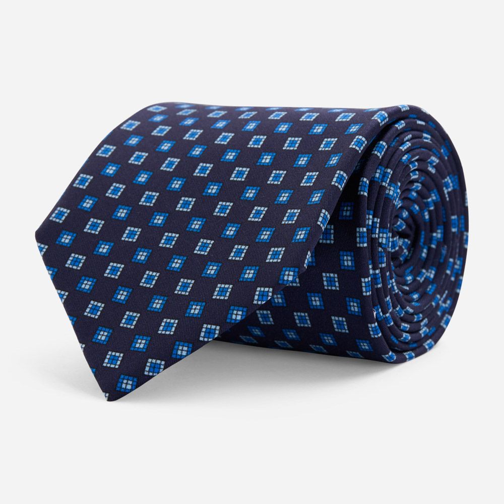 Silk Tie - Blue Fabric