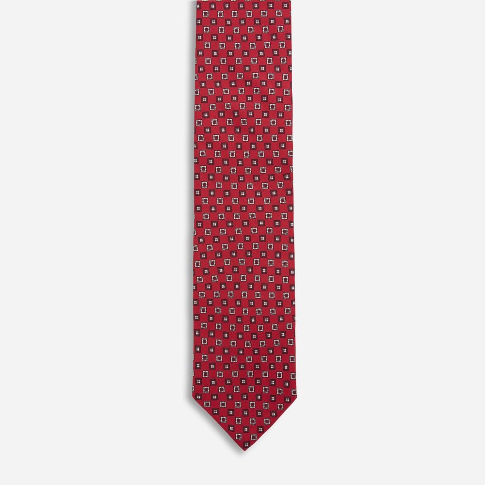 Silk Tie - Red Fabric