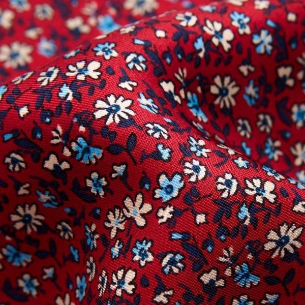 Hankys Silk - Red Flower