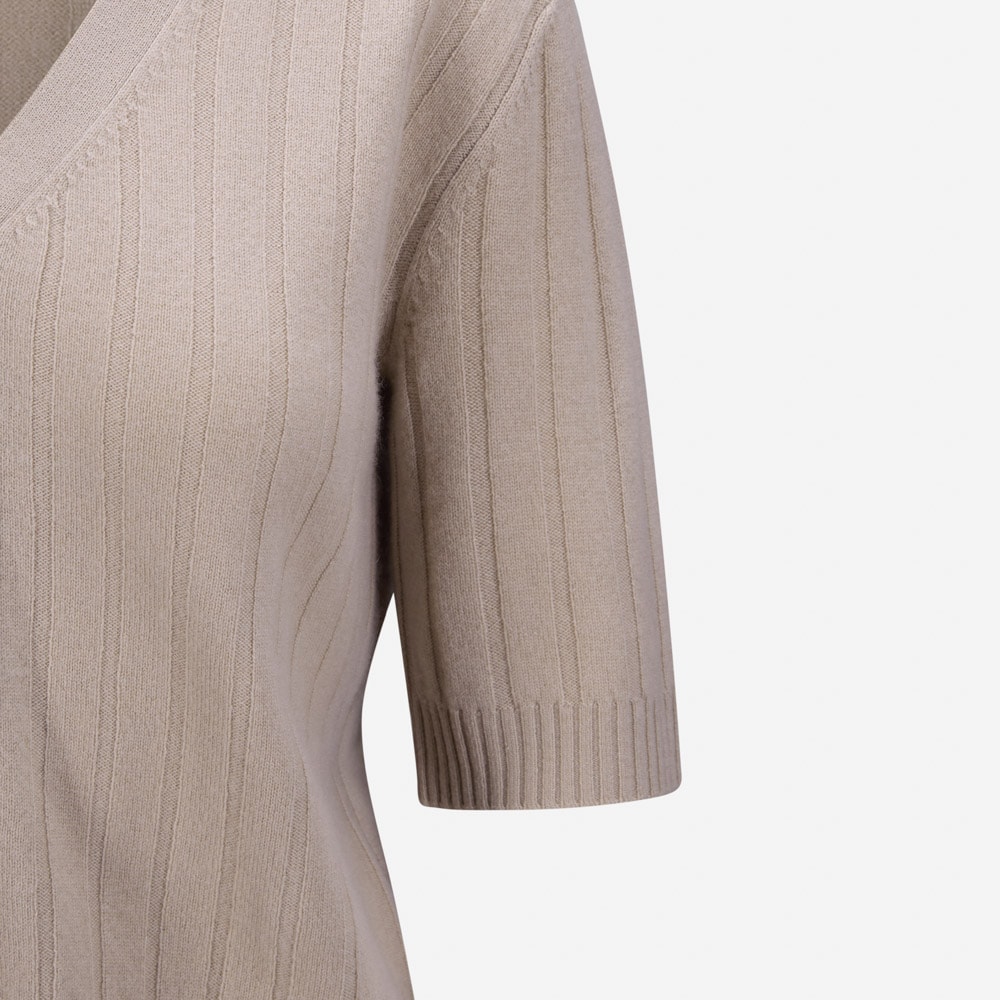 Zoe Elbow Cardigan - Oyster