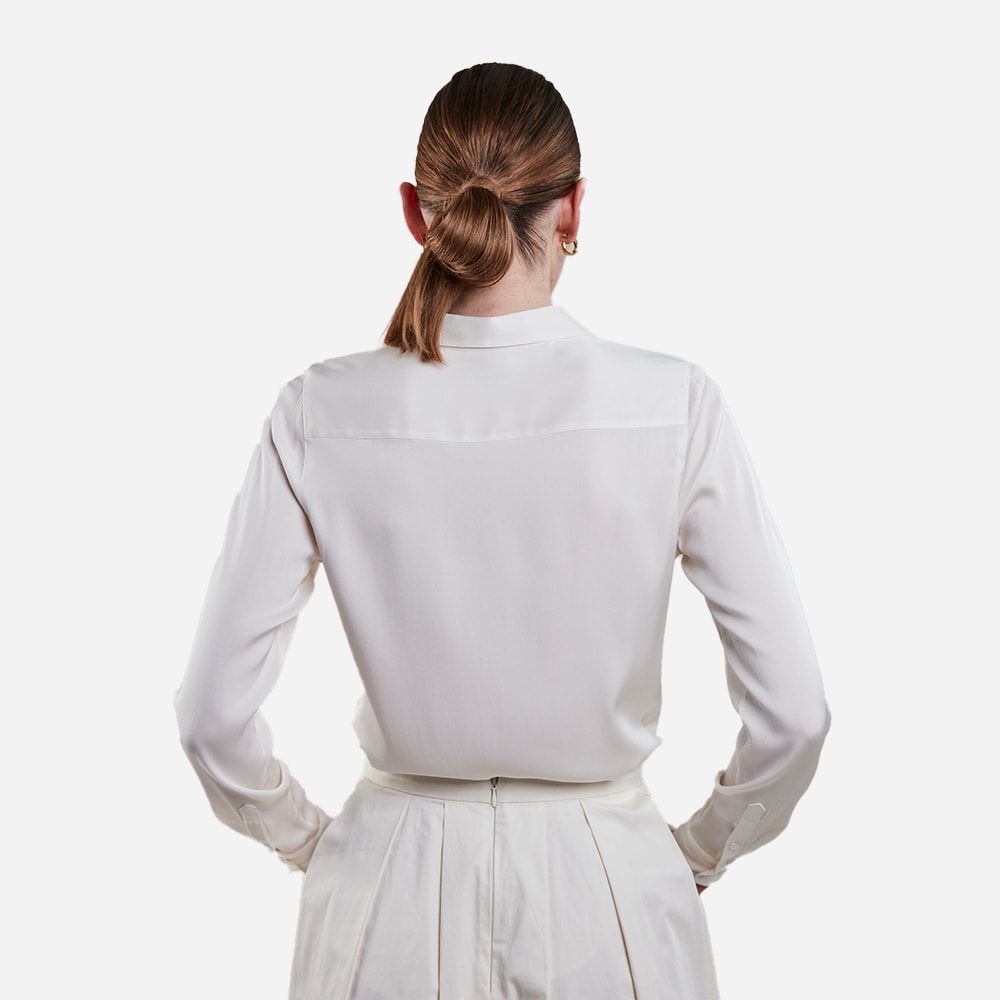 Susan Silk Blouse - White