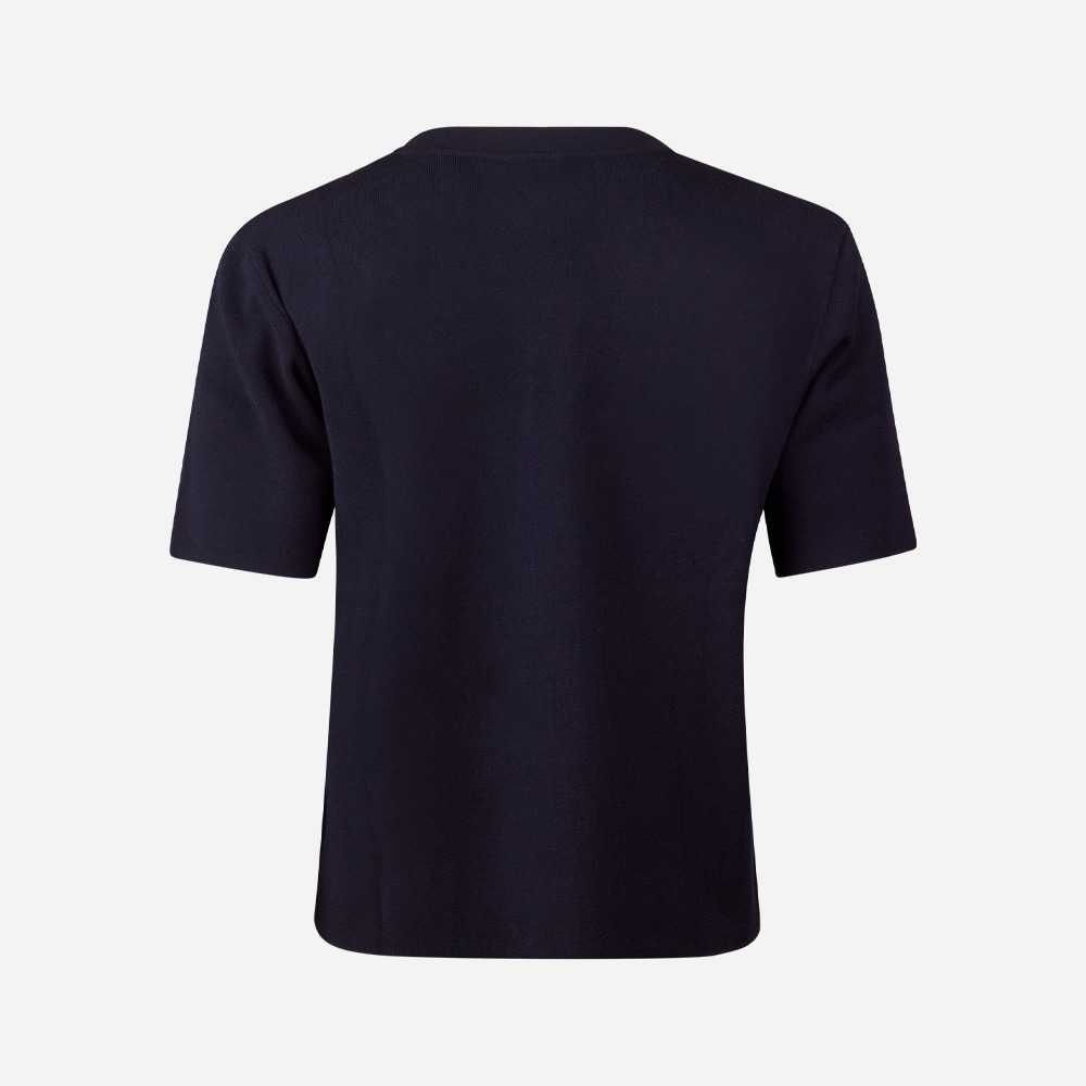 Juliana Short Sleeve Knit - Navy