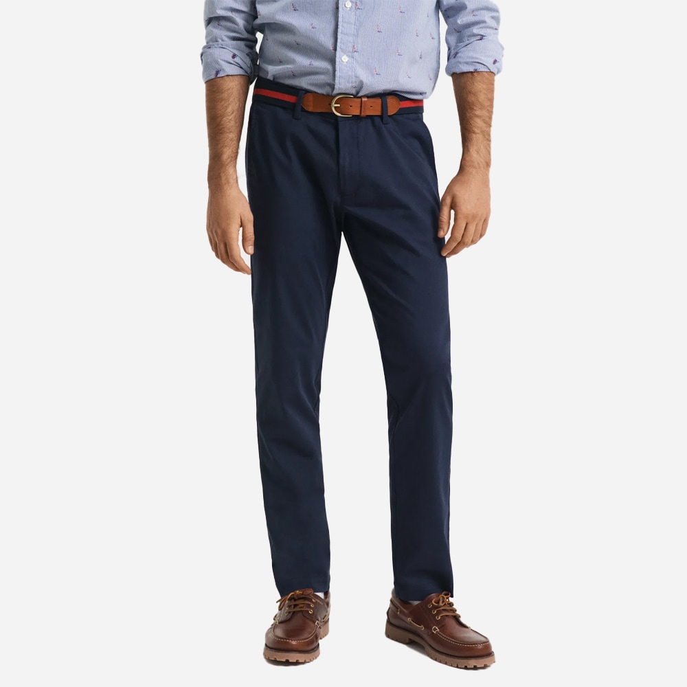 Slim Sports Chinos - Evening Blue