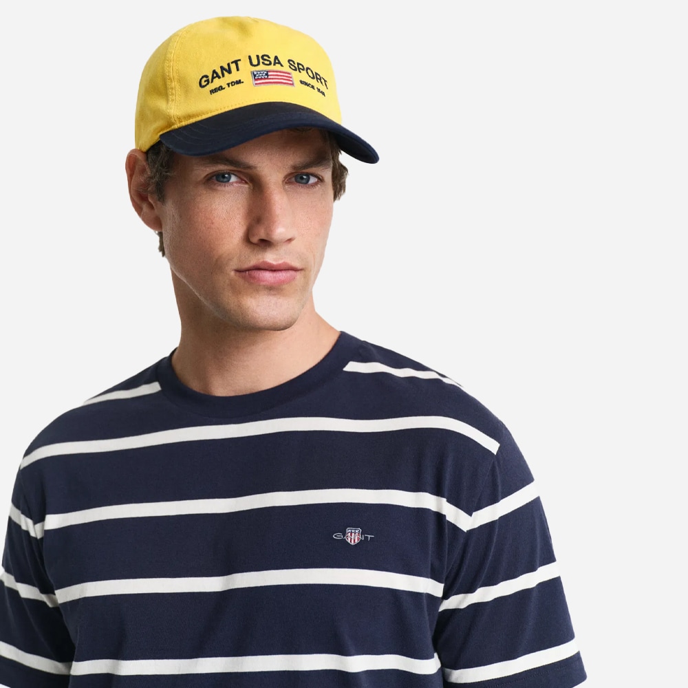 Striped Short Sleeve T-Shirt - Evening Blue