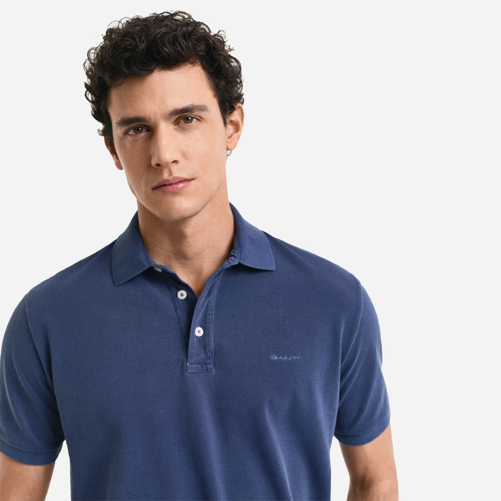 Sunfaded Polo Shirt - Persian Blue