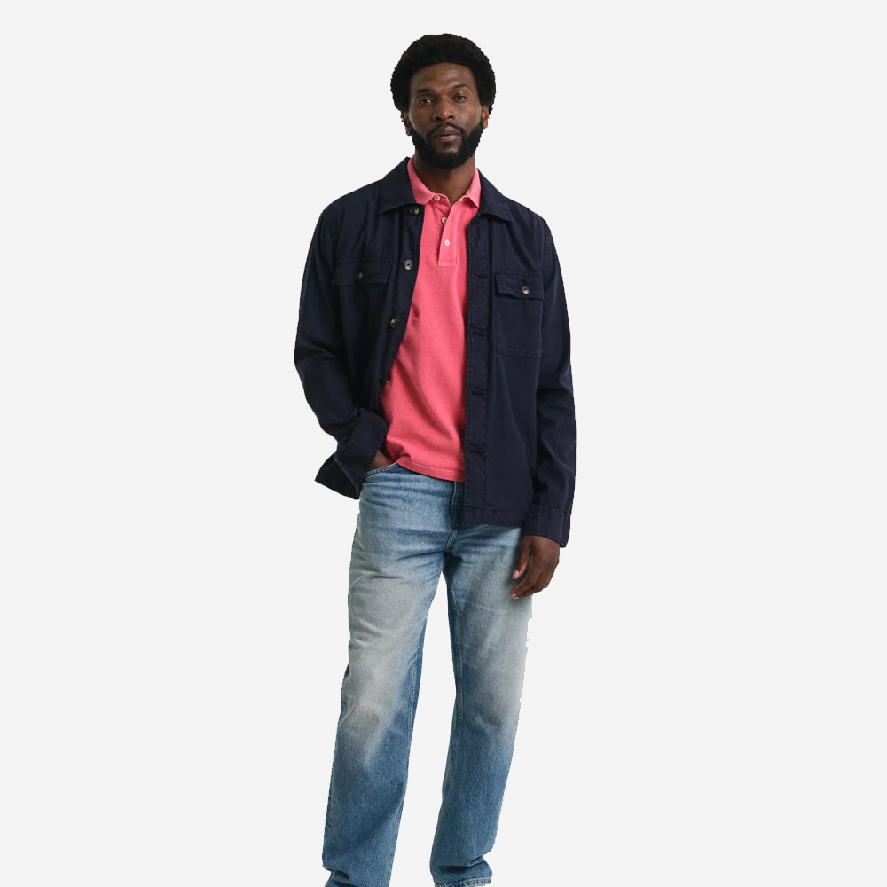Sunfaded Polo Shirt - Watermelon Red
