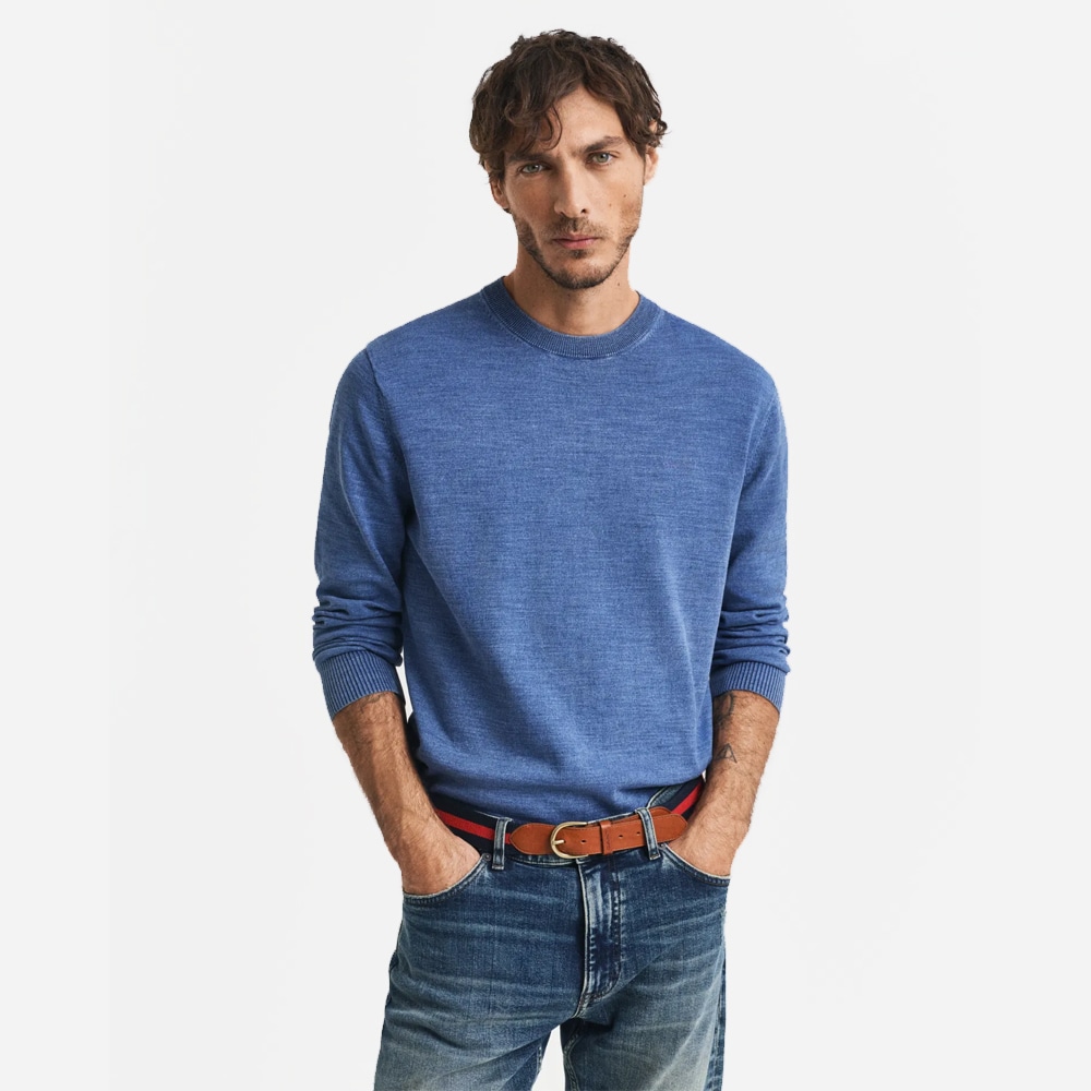 Sunfaded Crewneck - Persian Blue