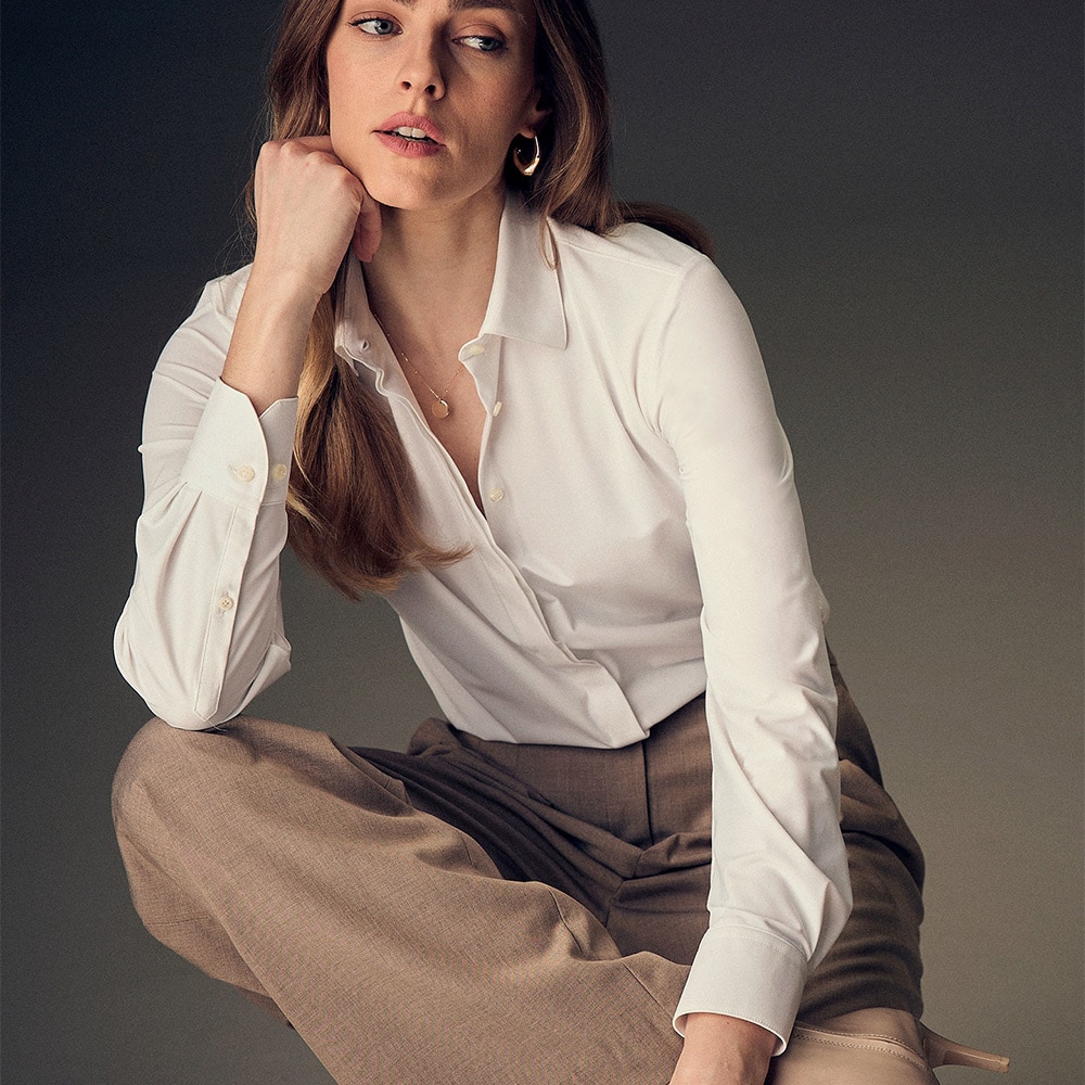 Sofie Jersey Shirt - White