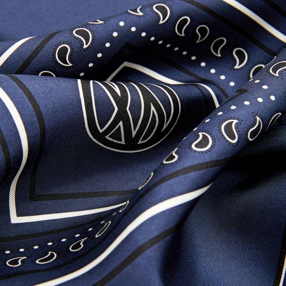 Paisley Scarf - Navy