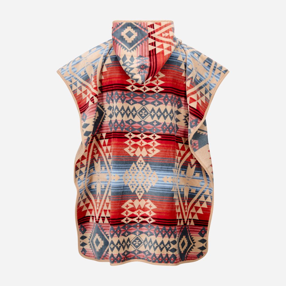 Tween Jacquard Hooded Towel - Canyonlands Desert Sky