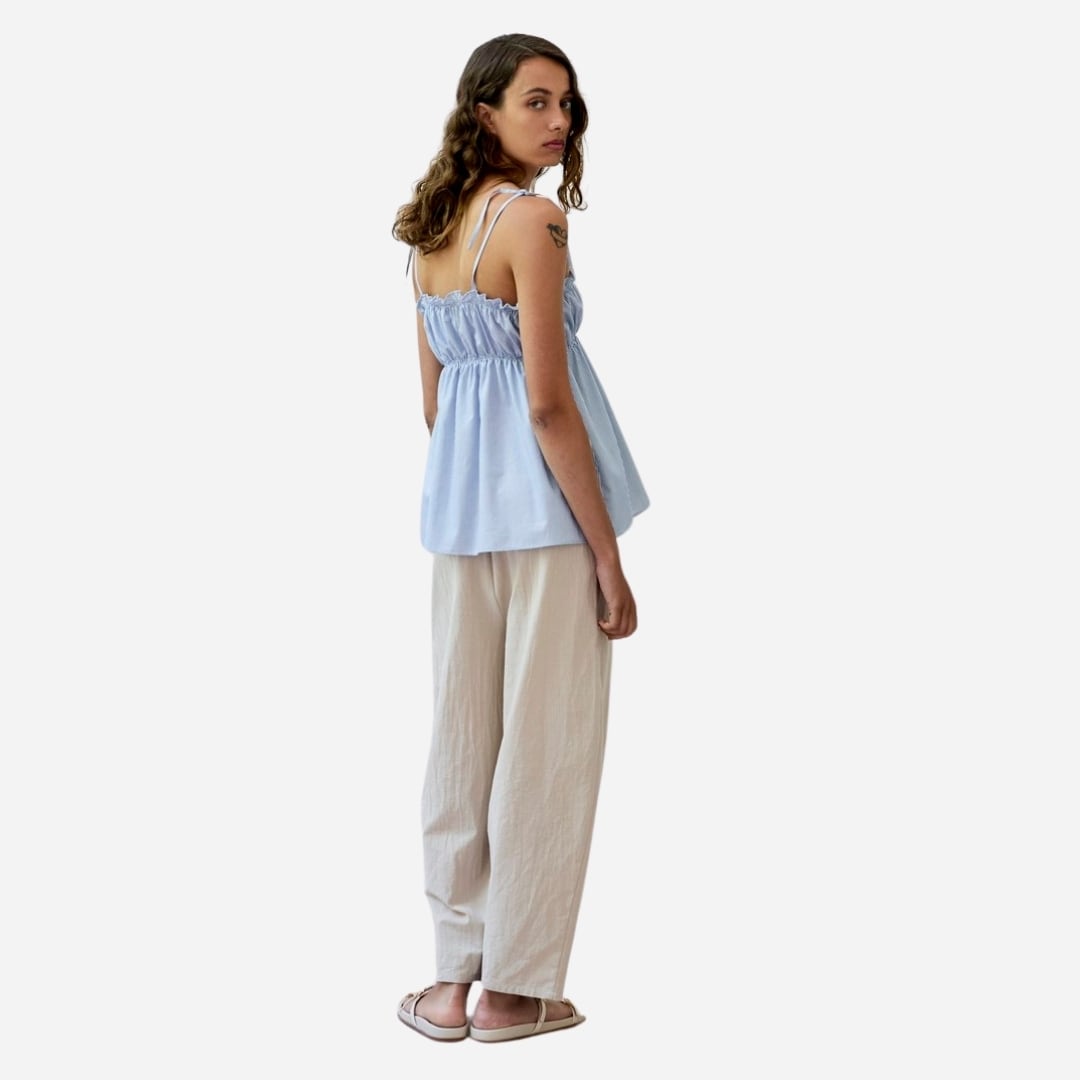 Bindi Pinstripe Top - Blue Stripes