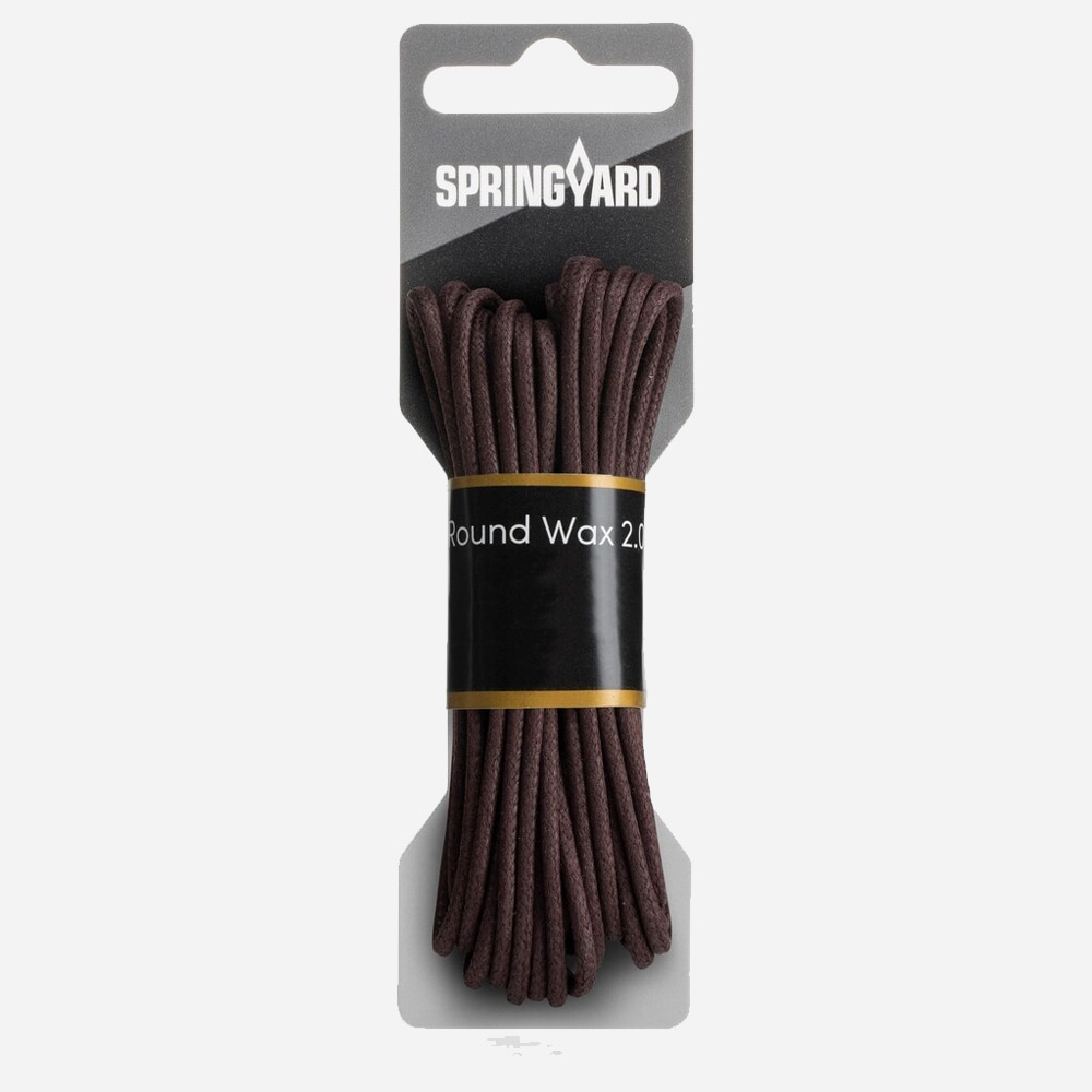 Shoe Laces Round Wax - Dark Brown