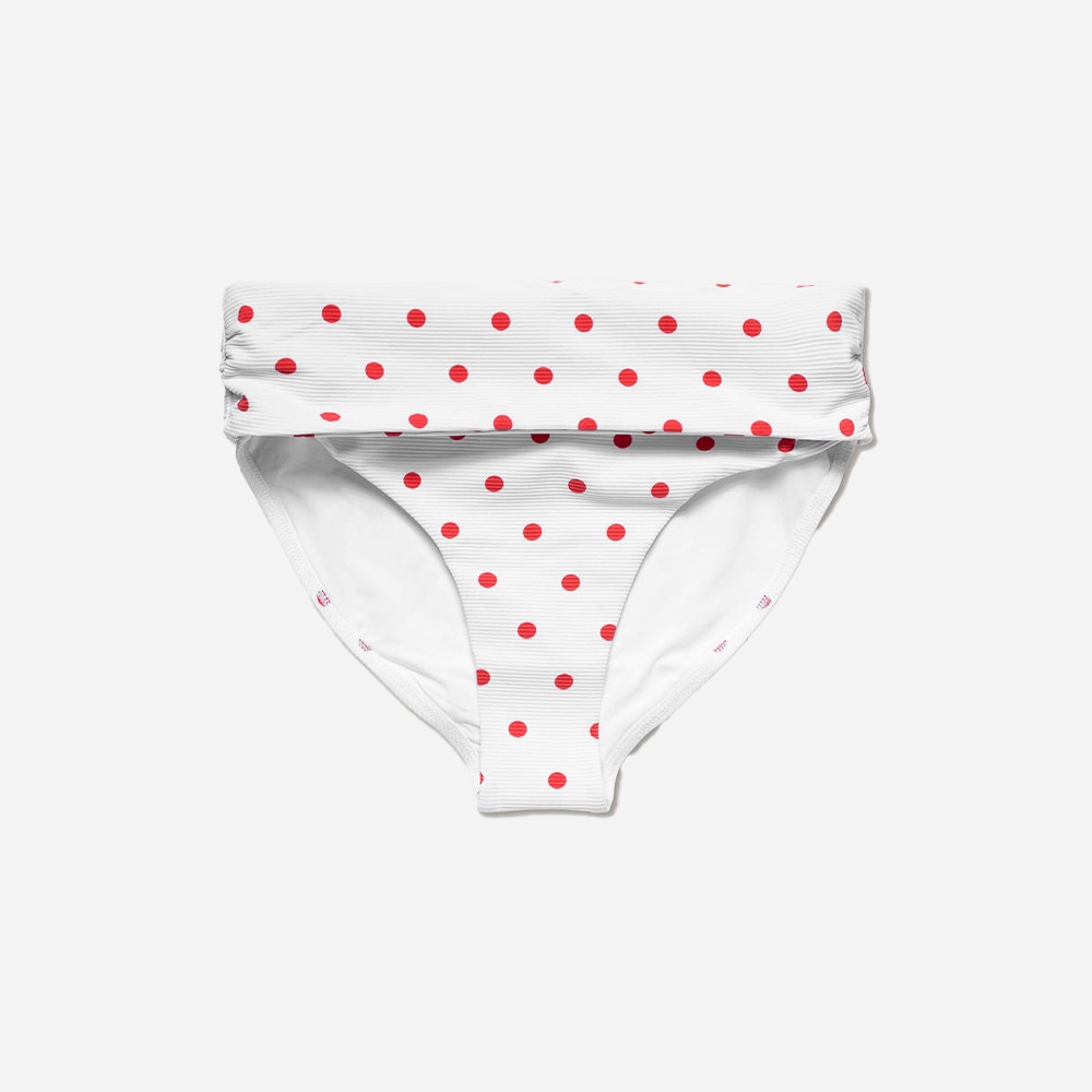 Chara Polka Dot Bottom - White-Red