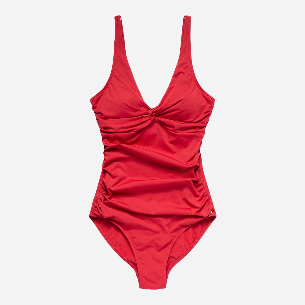 Simi Solid Swimsuit Recycled - Lipstick Red