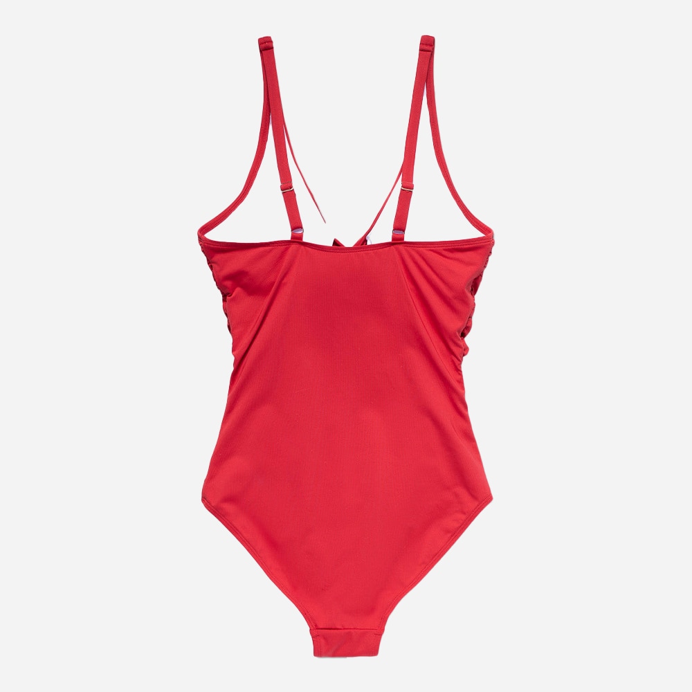 Simi Solid Swimsuit Recycled - Lipstick Red